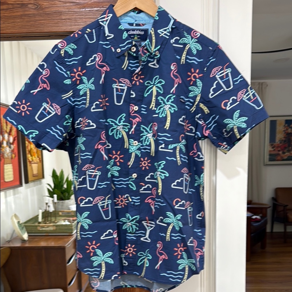 Chubbies Friday Shirt Neon Lights